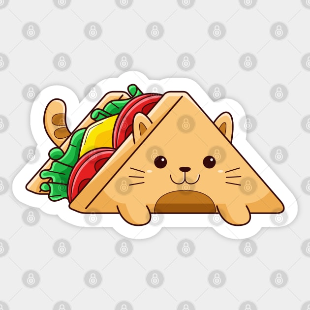 Cat Sandwich Sticker by MEDZ